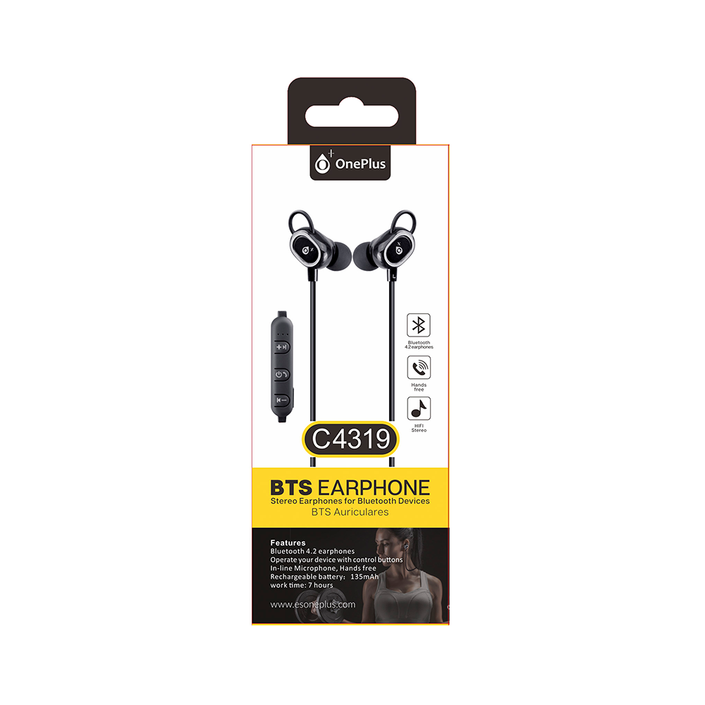 Слушалки с Bluetooth One Plus C4319, Бял - 20435