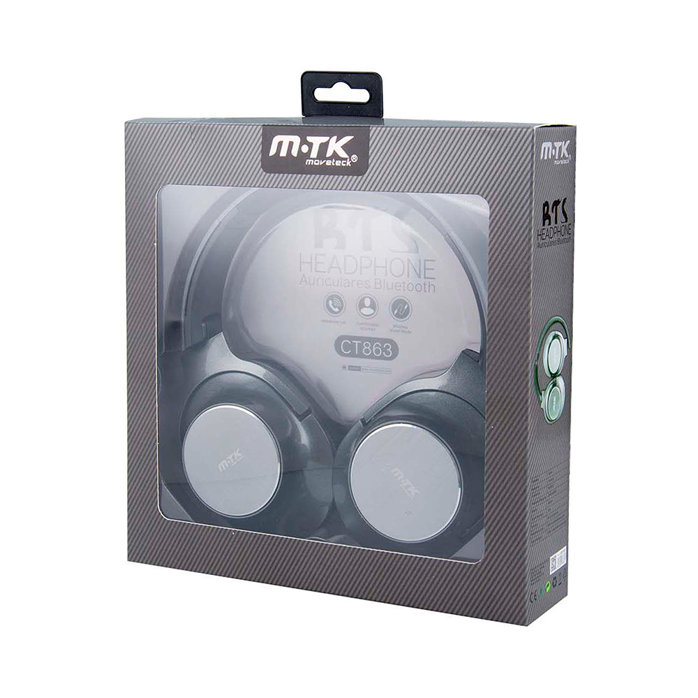 Слушалки с Bluetooth Moveteck CT863, Различни цветове - 20451