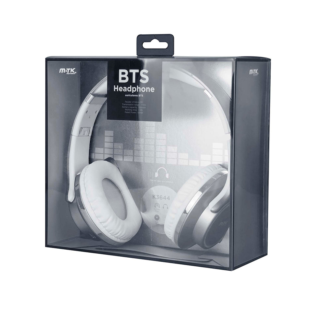 Слушалки с Bluetooth Moveteck K3644, Черен - 20456