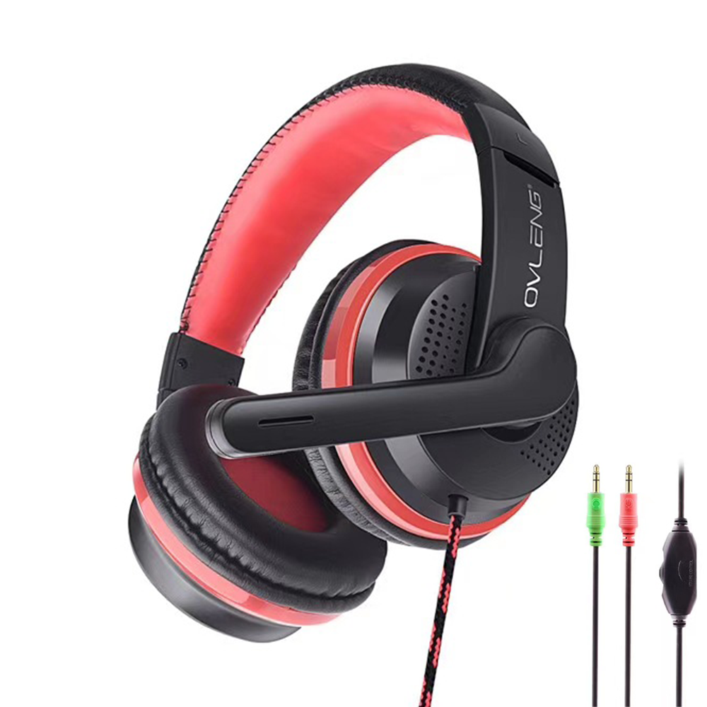 Слушалки Ovleng OV-X8, За компютър, Микрофон, 3.5mm, Черен - 20490