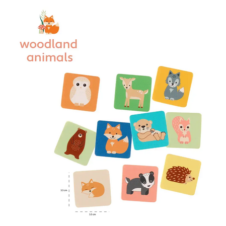 Мемори игра с животни - Woodland Animals - снимка 4