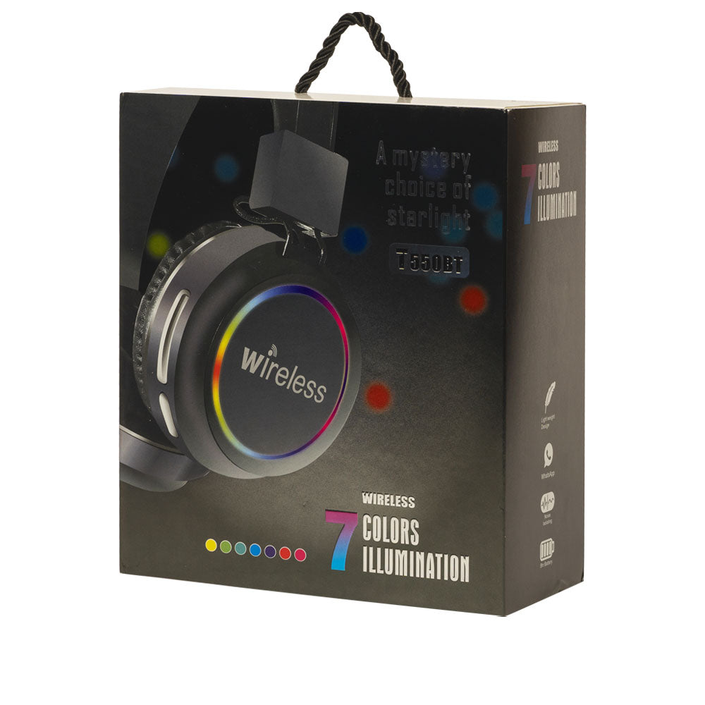 Слушалки с Bluetooth Oakorn T550BT, FM, SD, Черен - 20541