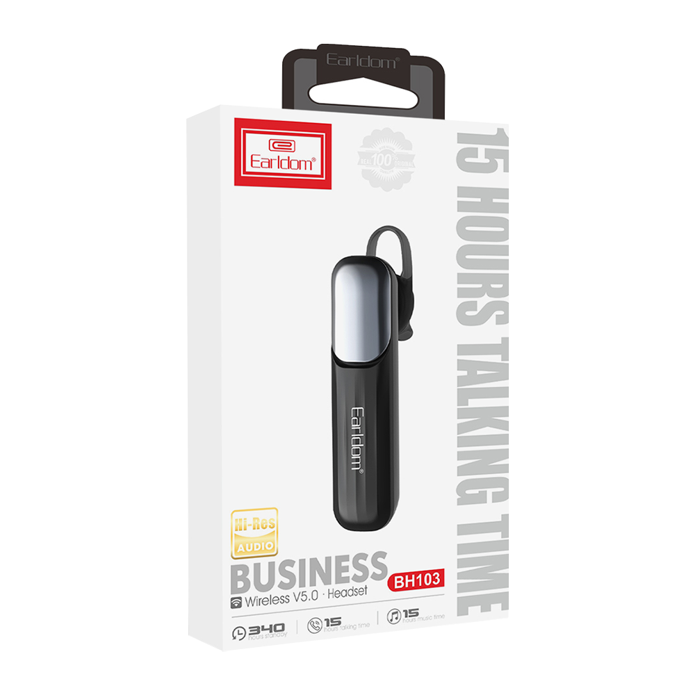 Bluetooth слушалка Earldom ET-BH103, Черен - 20606