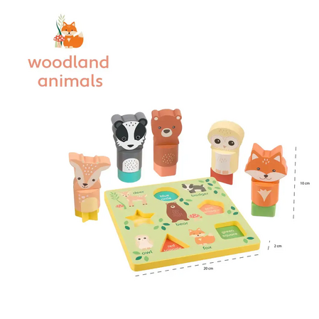 3D Пъзел с животни - Woodland Animals - снимка 4