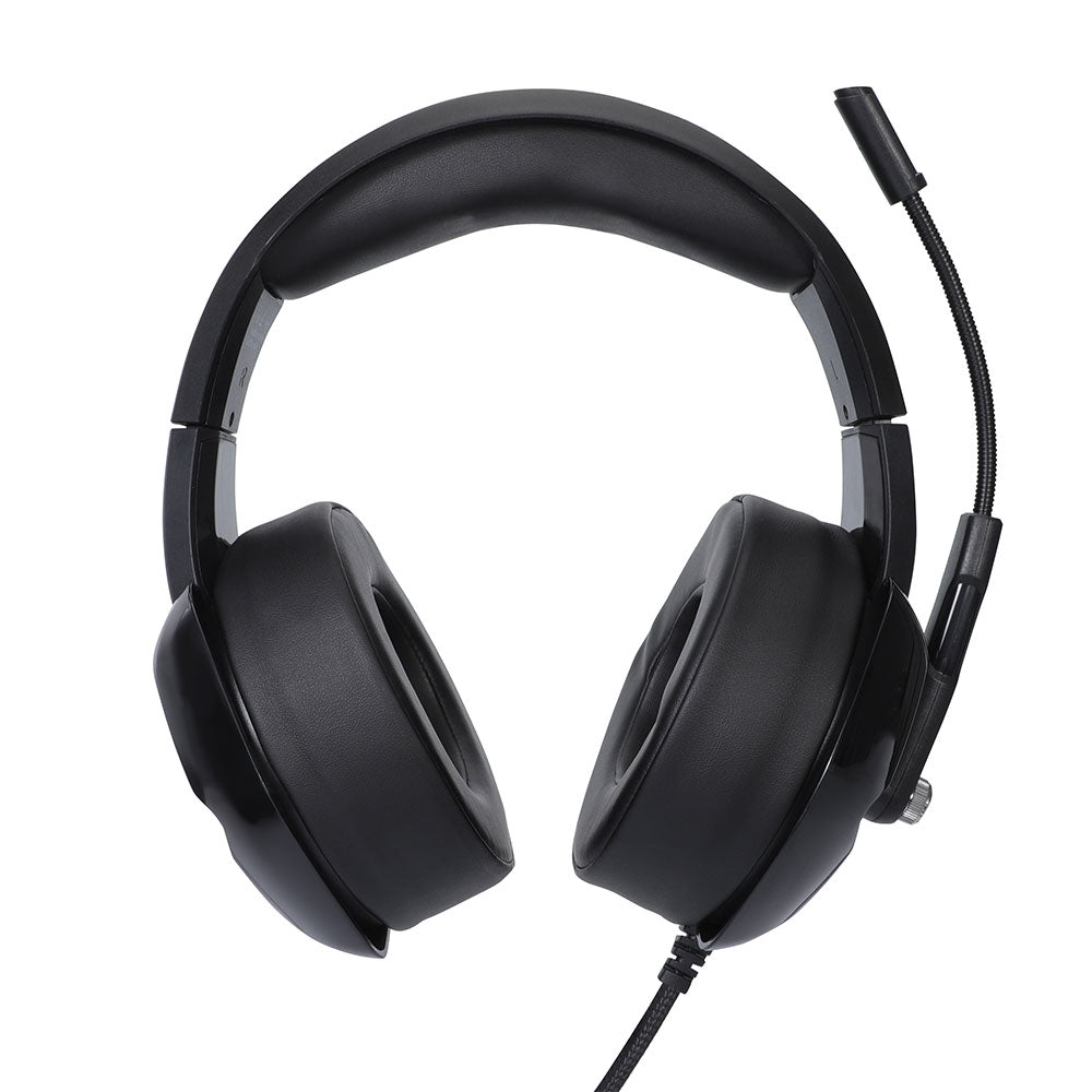 Слушалки Onikuma K6 Blue, За компютър, Микрофон, Подсветка, 3.5mm, USB, Черен - 20746