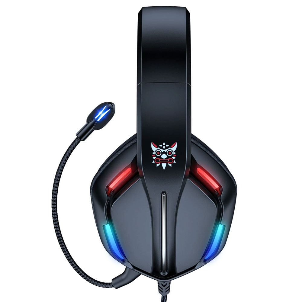 Слушалки Onikuma X27, За компютър, Микрофон, Подсветка, 3.5mm, USB, Черен - 20775