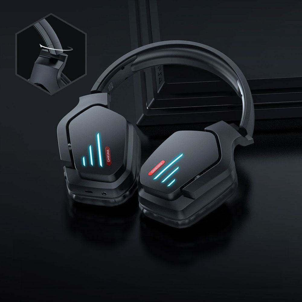 Слушалки с Bluetooth Onikuma B60, Черен - 20778