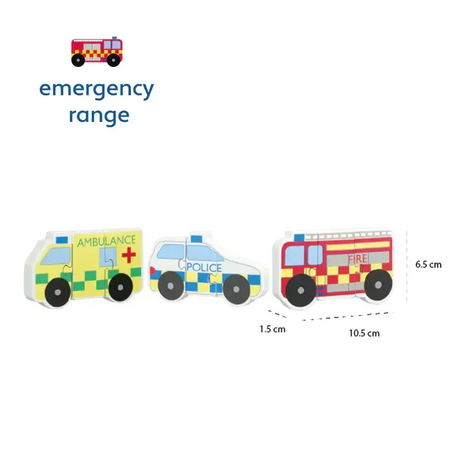 Комплект дървени пъзели - Emergency Services - снимка 2
