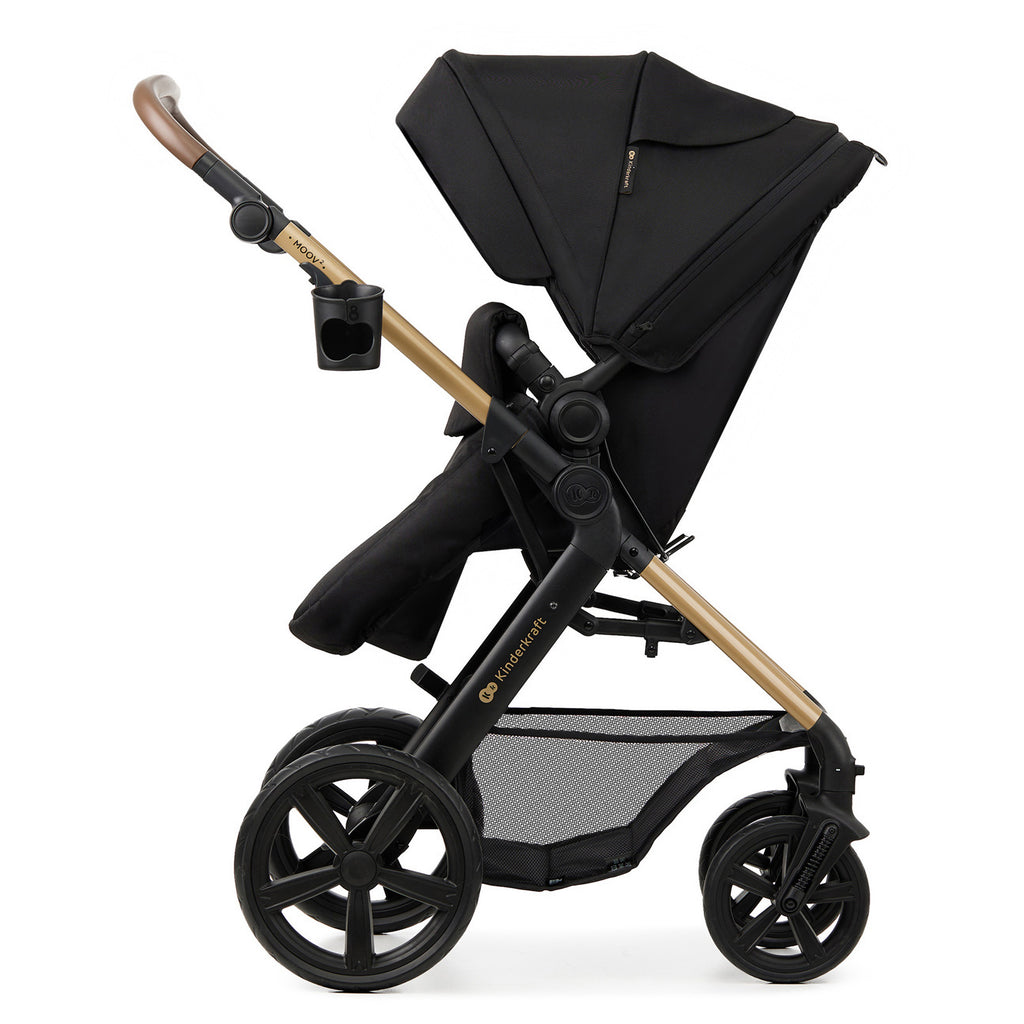 KinderKraft MOOV 2 бебешка количка 3в1 PURE BLACK - снимка 8