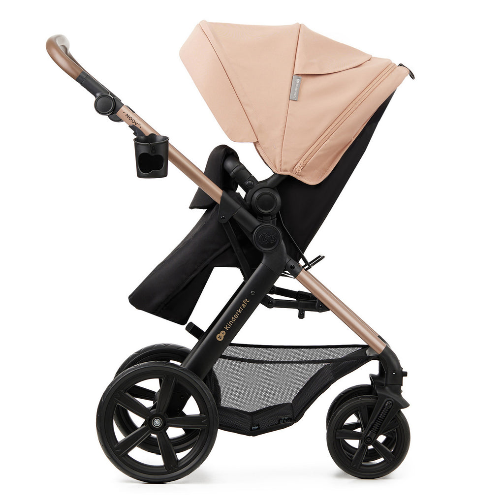 KinderKraft MOOV 2 бебешка количка 3в1 SAND BEIGE - снимка 3