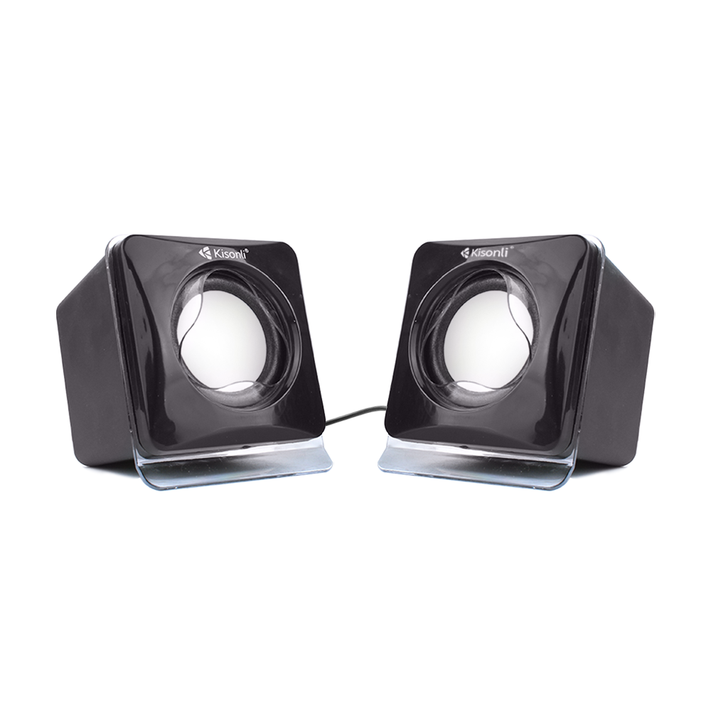Тонколони Kisonli V410, 3W*2, USB, Черни - 22044