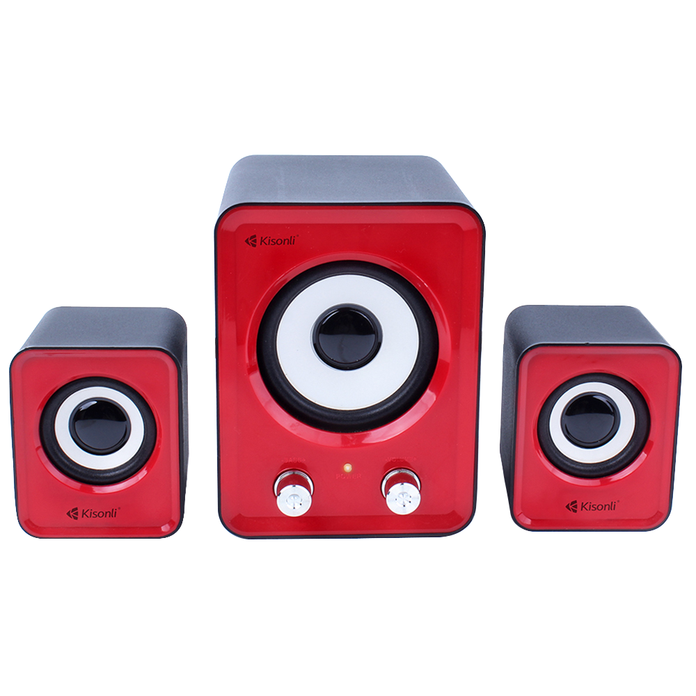 Тонколони, Kisonli U-2400, 5W+3W*2, USB, Различни цветове - 22087