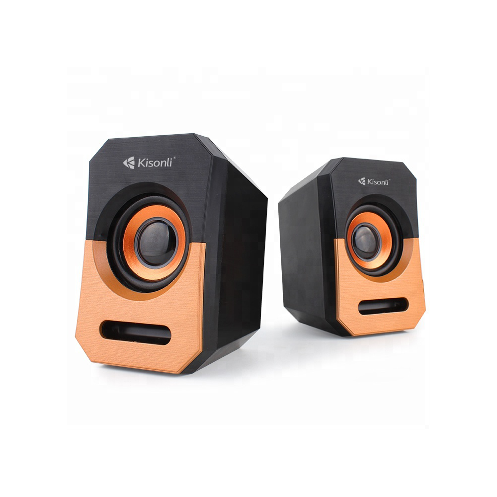 Тонколони Kisonli А-606, 3W*2, USB, Различни цветове - 22118