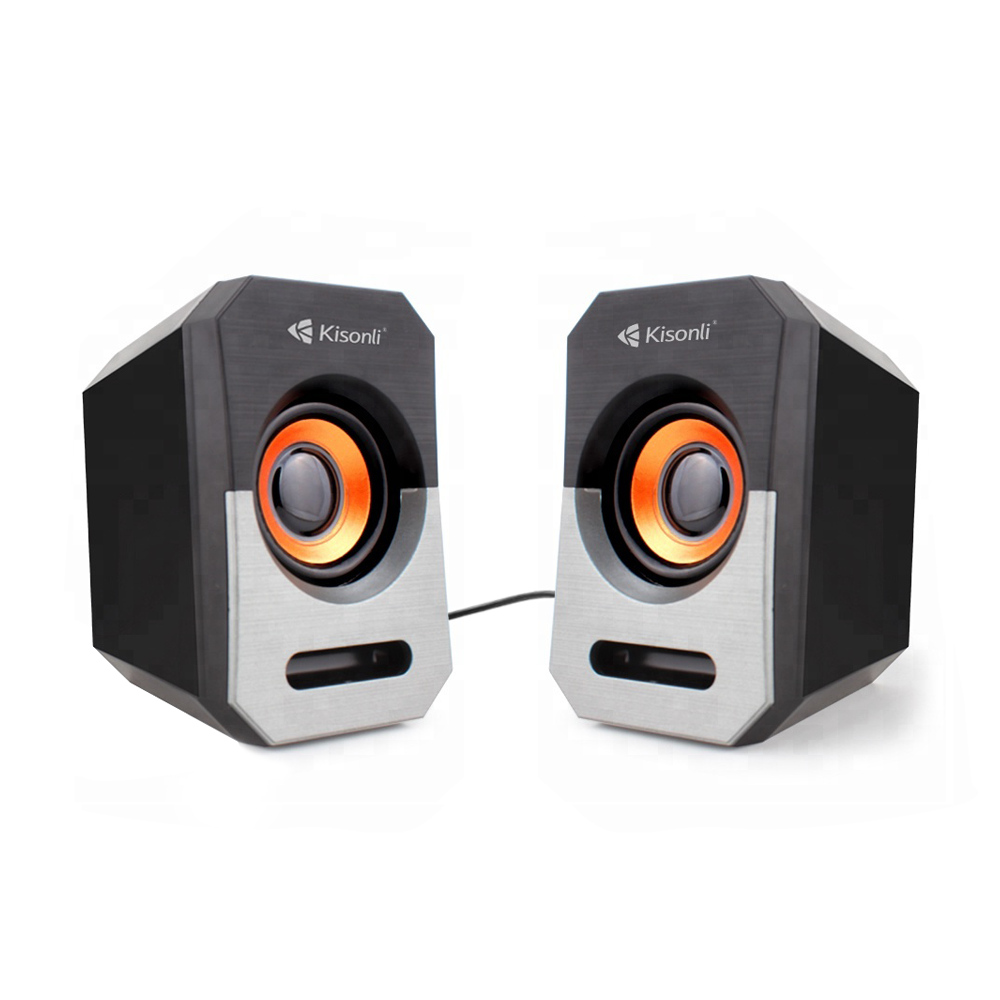 Тонколони Kisonli А-606, 3W*2, USB, Различни цветове - 22118