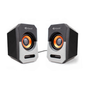 Тонколони Kisonli А-606, 3W*2, USB, Различни цветове - 22118
