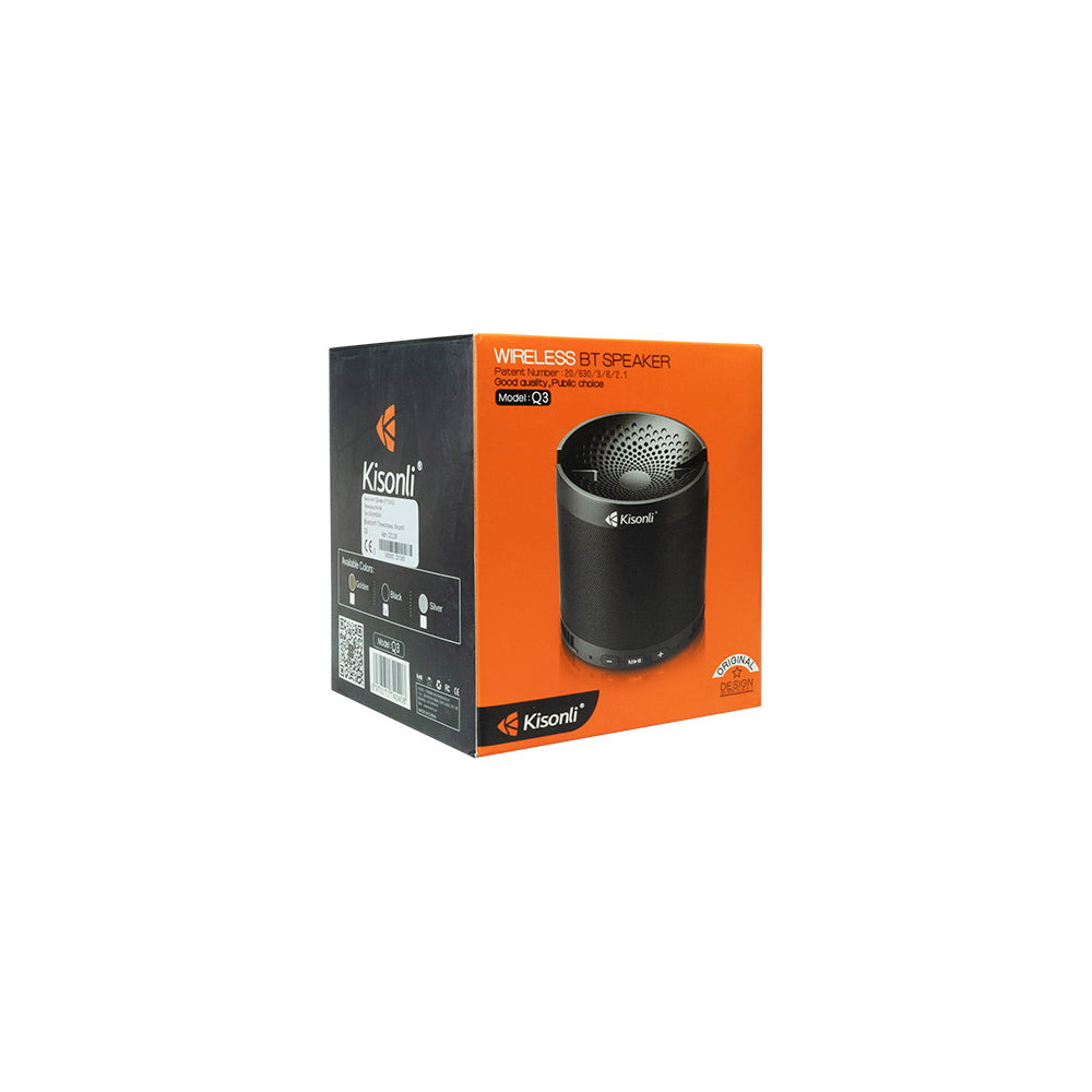 Тонколона Kisonli Q3, Bluetooth, USB, SD, FM, Различни цветове - 22128