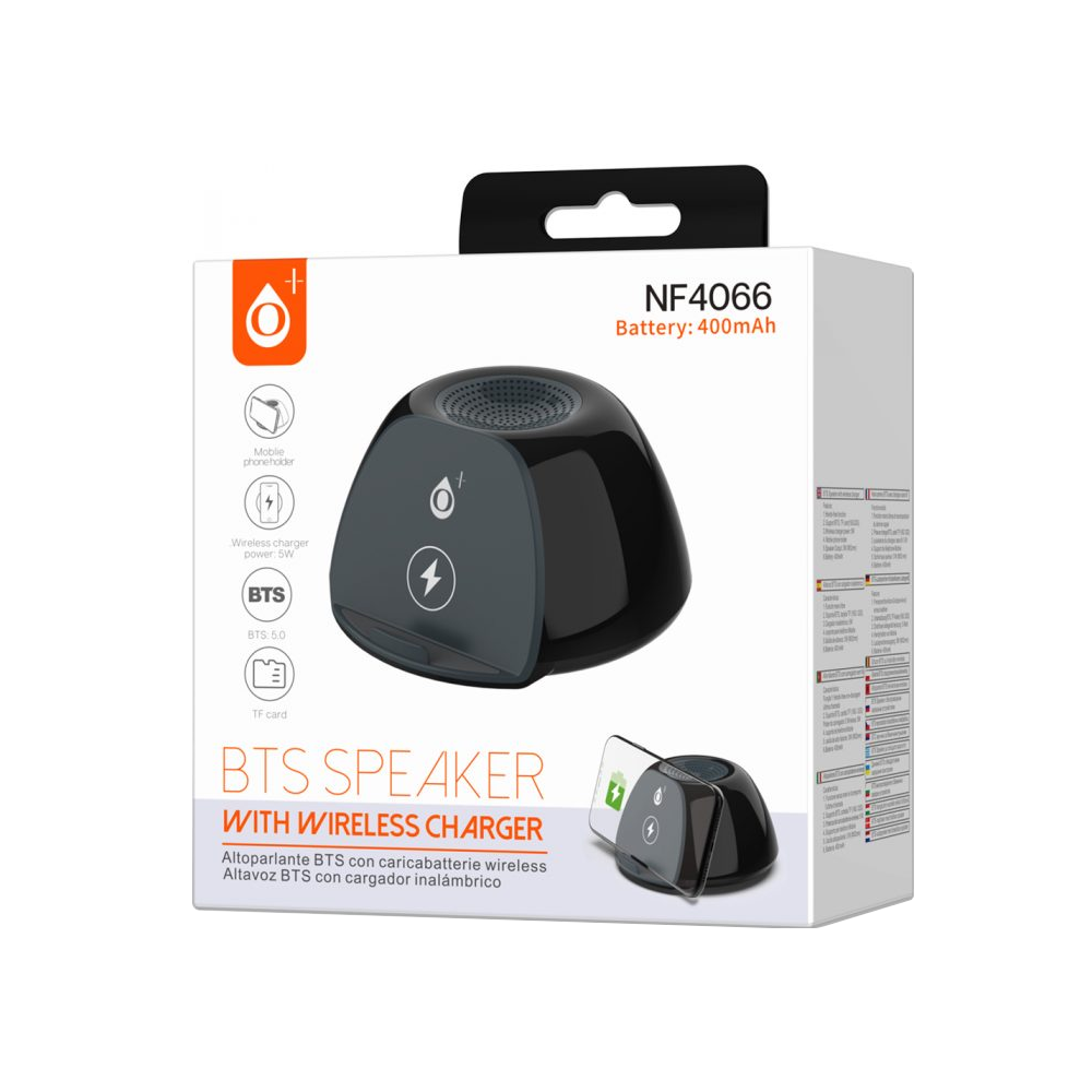Тонколона One Plus NF4066, Bluetooth, Безжично зарядно, SD, Различни цветове - 22135