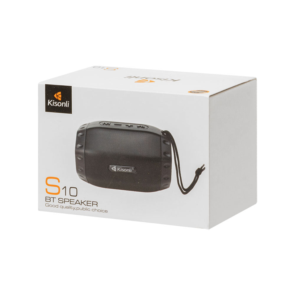 Тонколона Kisonli S10 TWS, Bluetooth, USB, SD, FM, Различни цветове - 22143