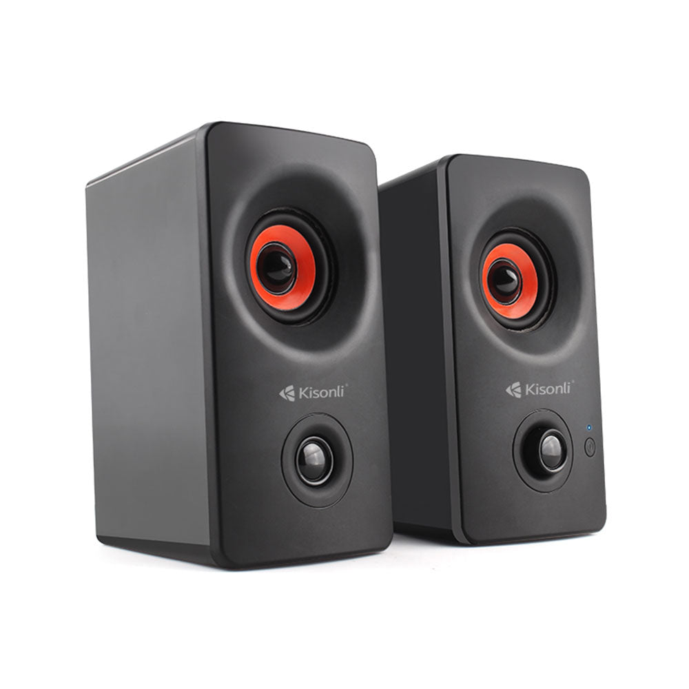 Тонколони Kisonli AC-9002BT, Bluetooth, 2x5W, 220V, Черен - 22146