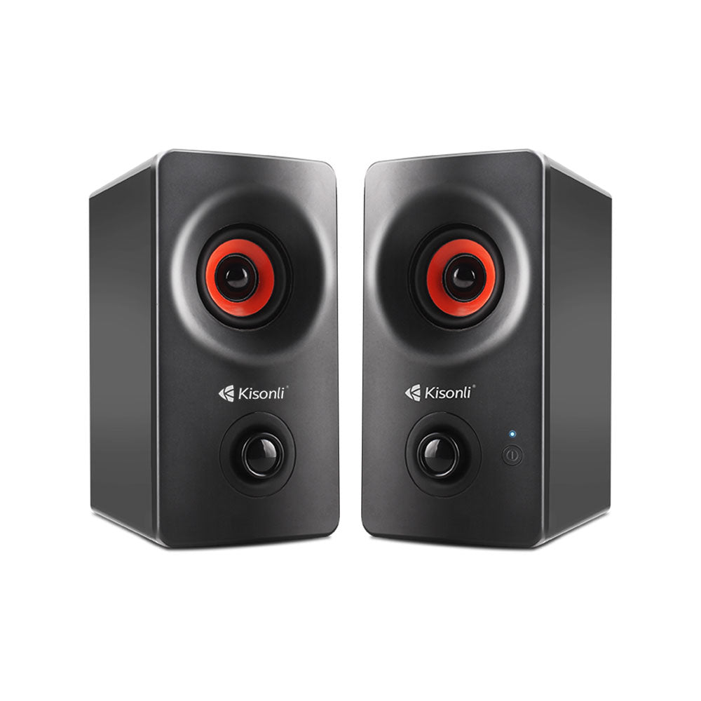 Тонколони Kisonli AC-9002BT, Bluetooth, 2x5W, 220V, Черен - 22146