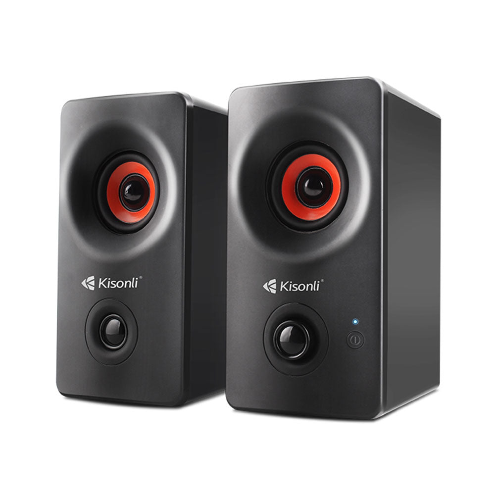 Тонколони Kisonli AC-9002BT, Bluetooth, 2x5W, 220V, Черен - 22146