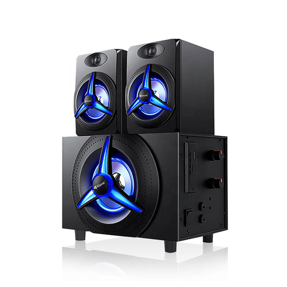 Тонколони Kisonli TM-7000A, Bluetooth, 15W+2x5W, 220V, Черен - 22148