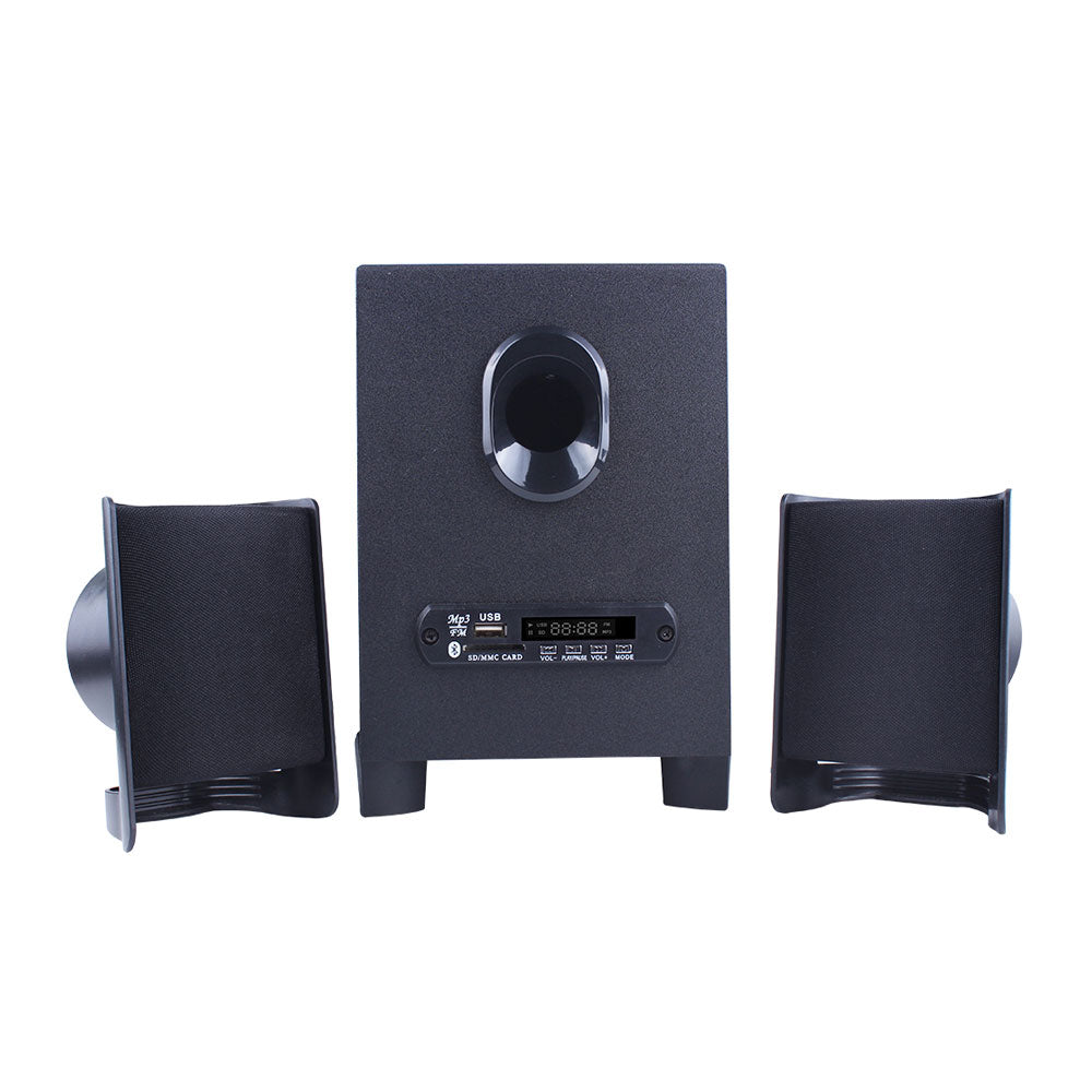 Тонколони Kisonli TM-6000U, Bluetooth, 5W+2x3W, USB, Черен - 22150
