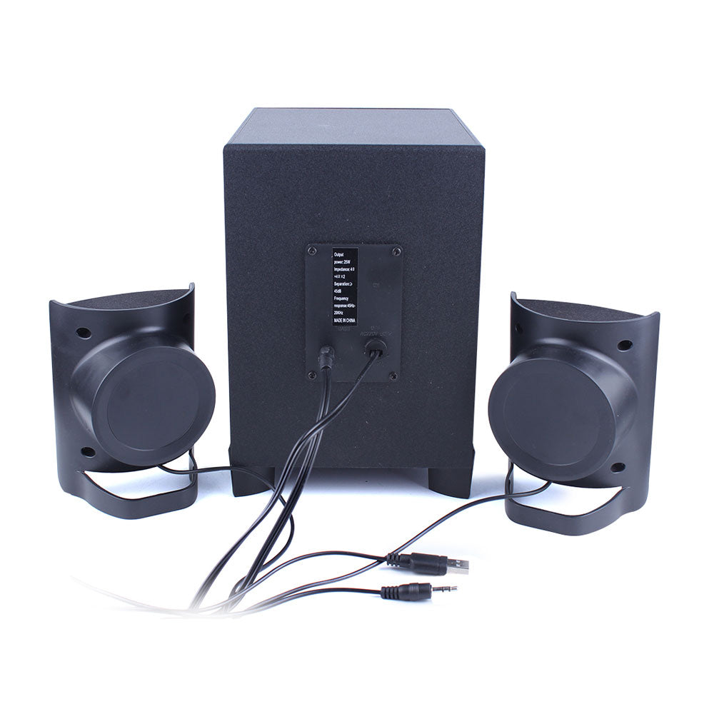 Тонколони Kisonli TM-6000U, Bluetooth, 5W+2x3W, USB, Черен - 22150