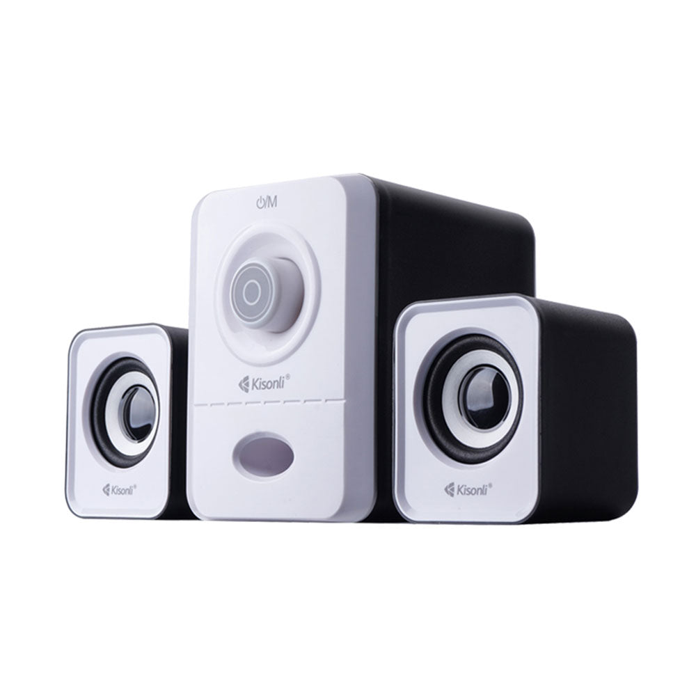 Тонколони Kisonli U-2900, 5W+2x3W, USB, Черен - 22153