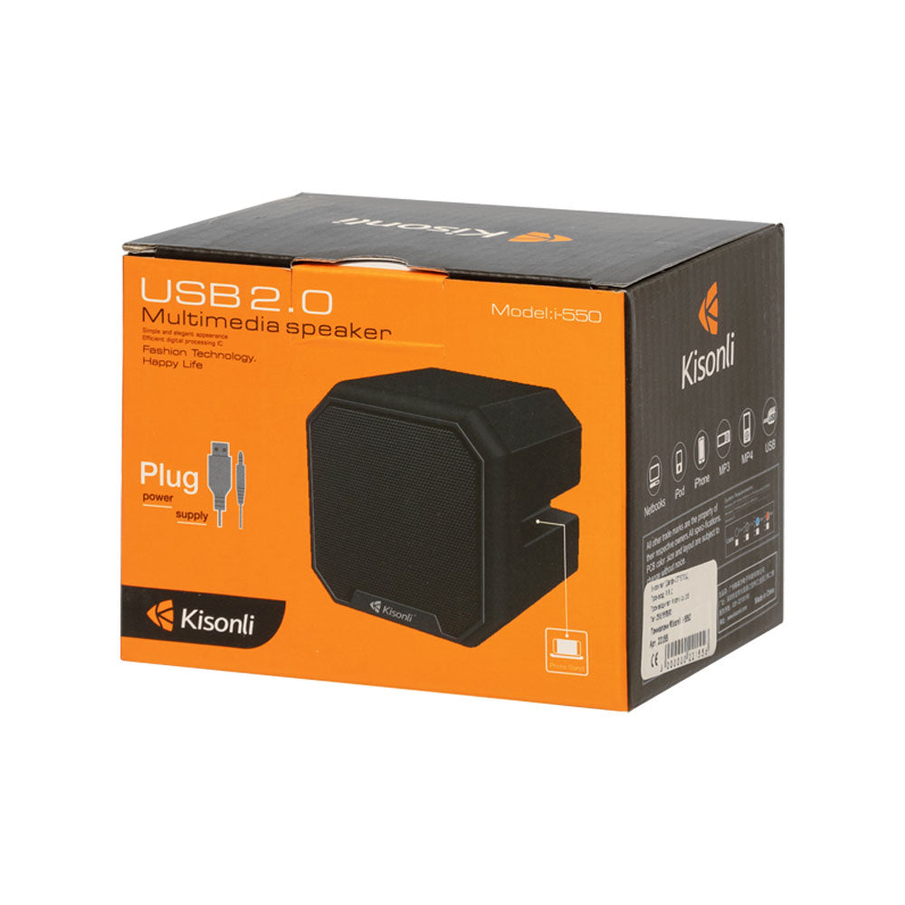 Тонколона Kisonli i-550, 3W, USB, Различни цветове - 22155