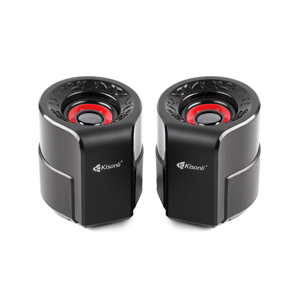 Тонколони Kisonli A-909, 2x3W, USB, Черен - 22160