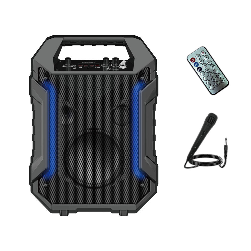 Тонколона Moveteck TF4168, Караоке, Bluetooth, USB, SD, FM, AUX, Черен - 22163