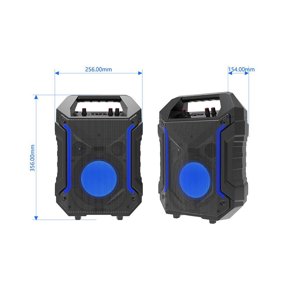 Тонколона Moveteck TF4168, Караоке, Bluetooth, USB, SD, FM, AUX, Черен - 22163
