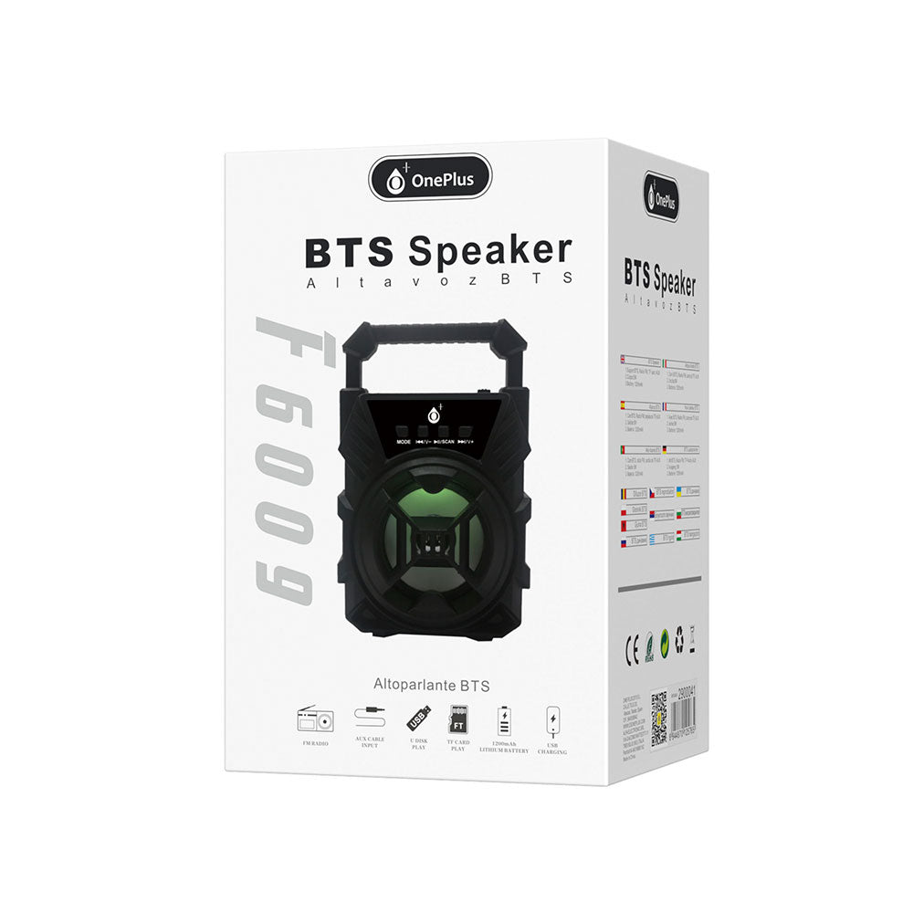 Тонколона One Plus F6009, Bluetooth, USB, SD, FM, AUX, Черен - 22170