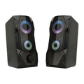 Тонколони Aula N-301, 2x3W, USB, RGB, Черен - 22185