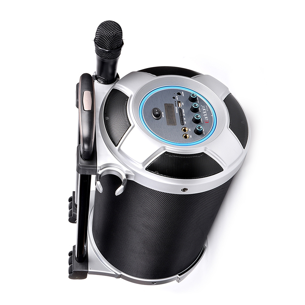 Тонколона Earldom ET-A18, Караоке, Bluetooth, USB, FM, AUX, Микрофон, Черен - 22200
