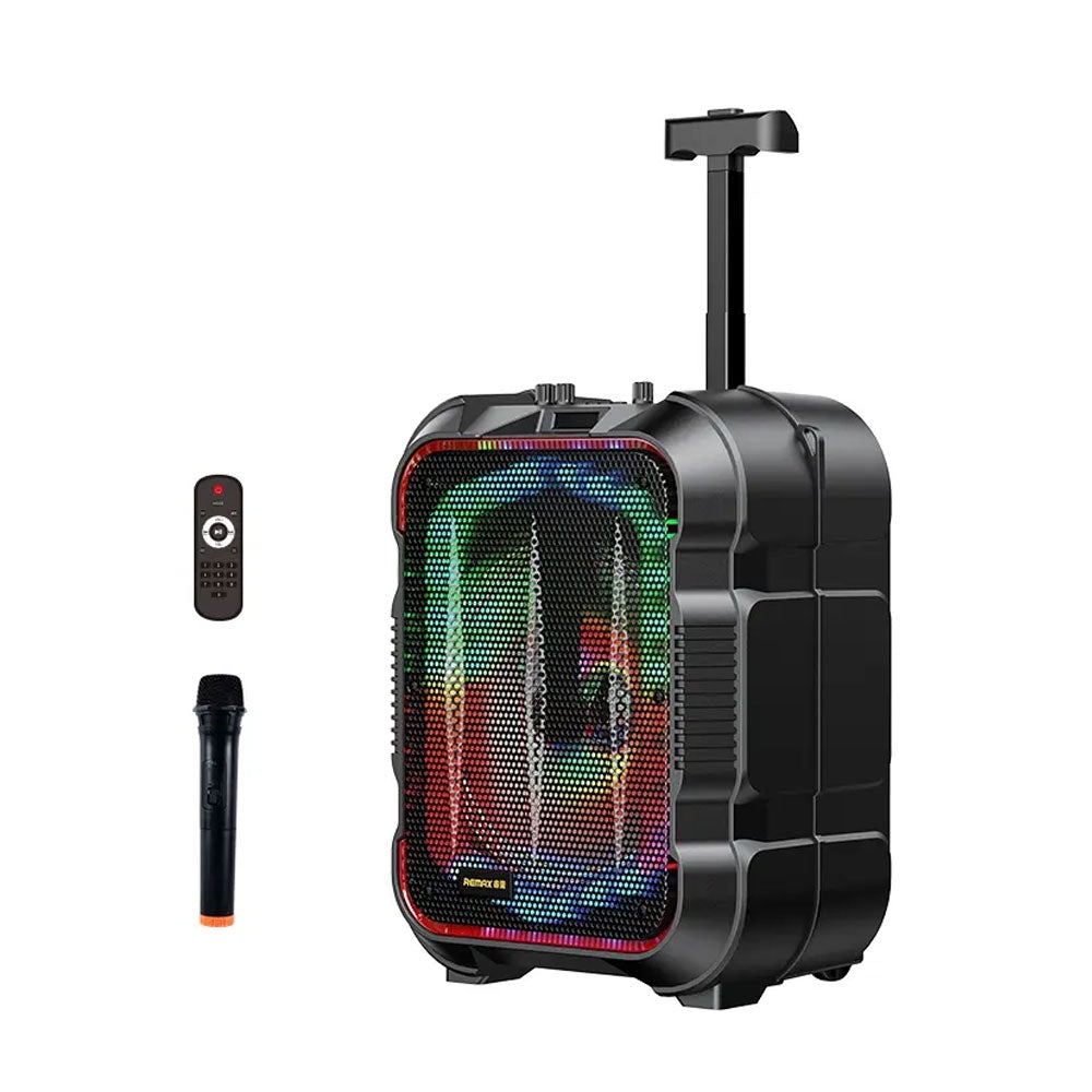 Тонколона Remax Thunder RB-X8, Караоке, Bluetooth, USB, FM, AUX, Черен - 22211