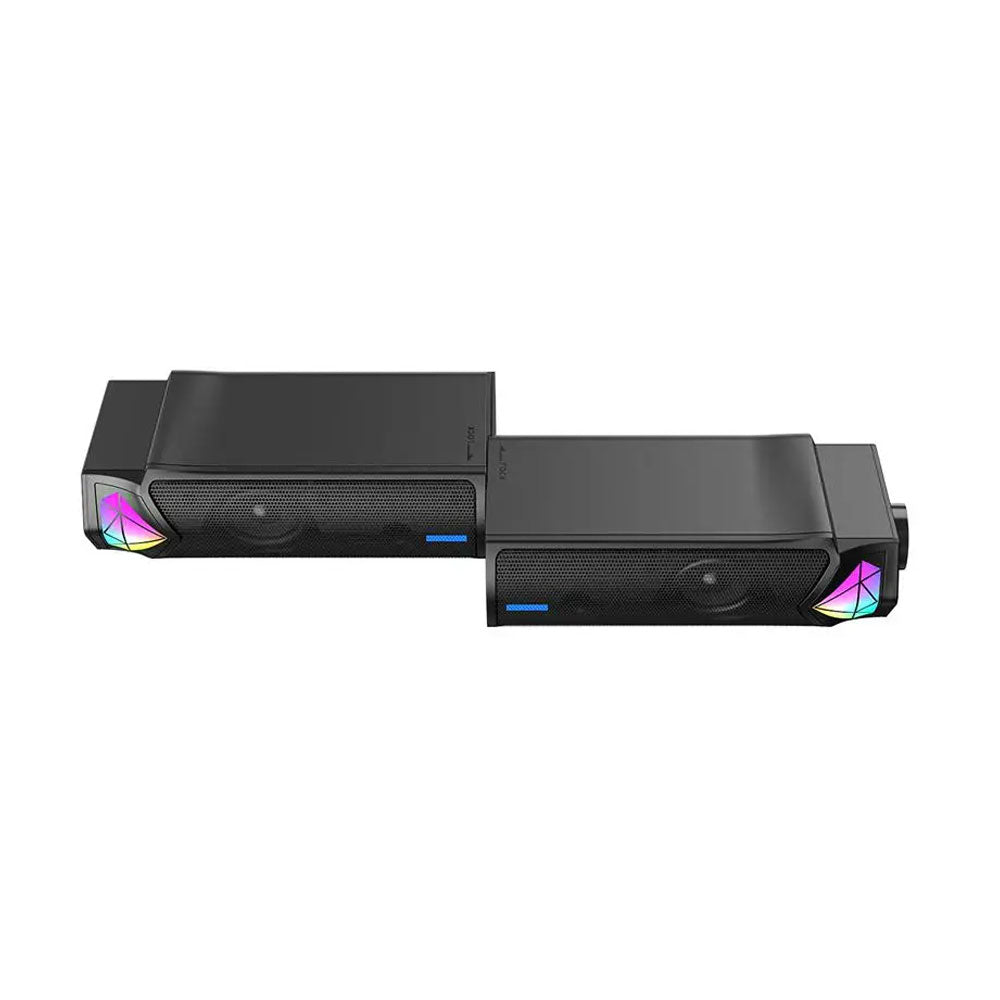 Тонколони Onikuma L1, 2x5W, USB, RGB, Черен - 22217