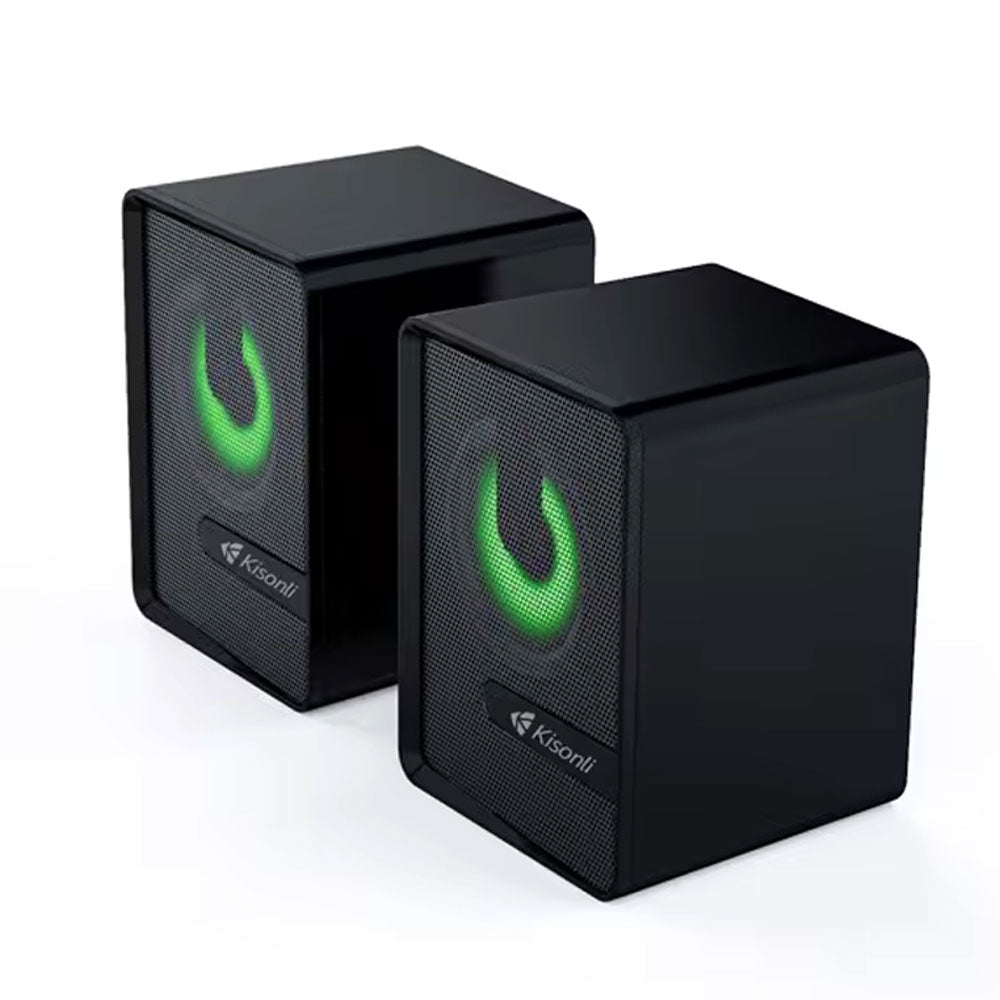 Тонколони Kisonli L-4040, AUX, 2x3W, Черен - 22234