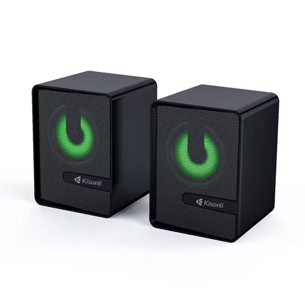 Тонколони Kisonli L-4040, AUX, 2x3W, Черен - 22234