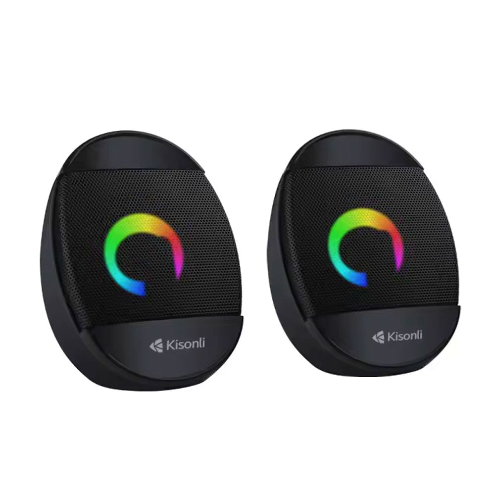 Тонколони Kisonli L-7070, AUX, 2x3W, Черен - 22235
