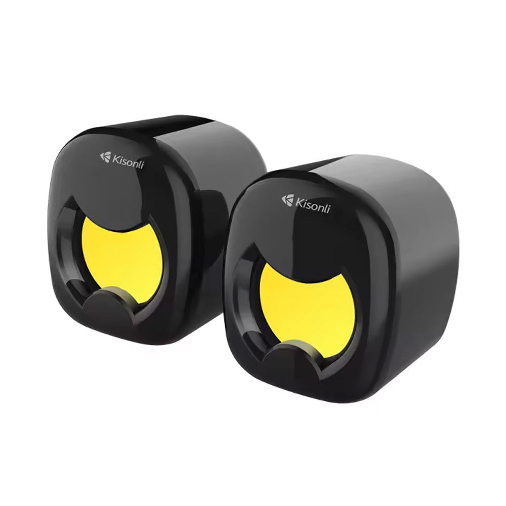 Тонколони Kisonli A-202, AUX, 2x3W, Черен - 22254