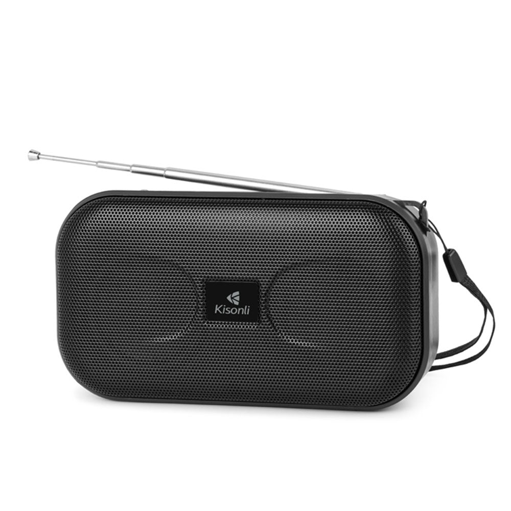 Тонколона Kisonli SC-01, Bluetooth, FM, AUX, Черен - 22261