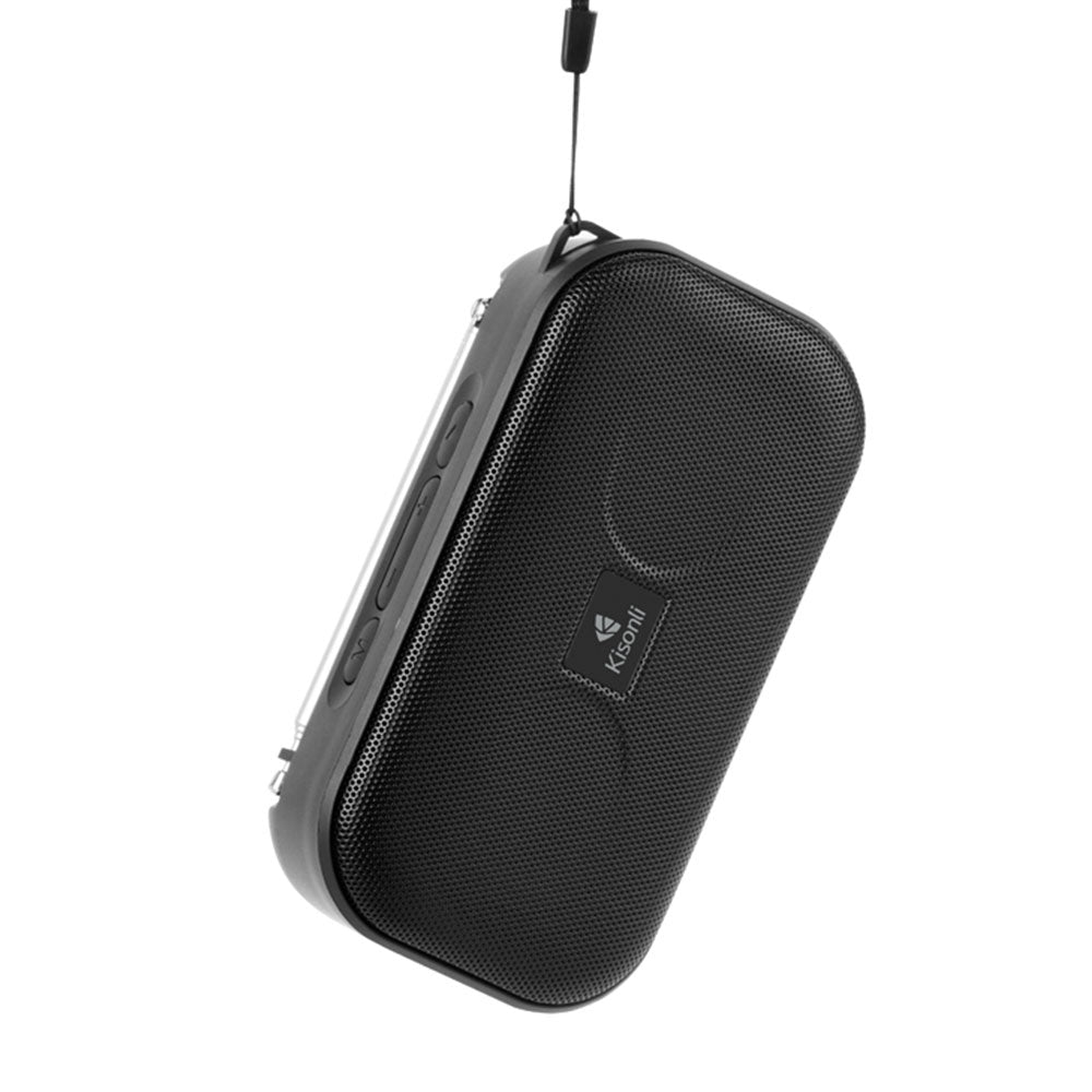 Тонколона Kisonli SC-01, Bluetooth, FM, AUX, Черен - 22261