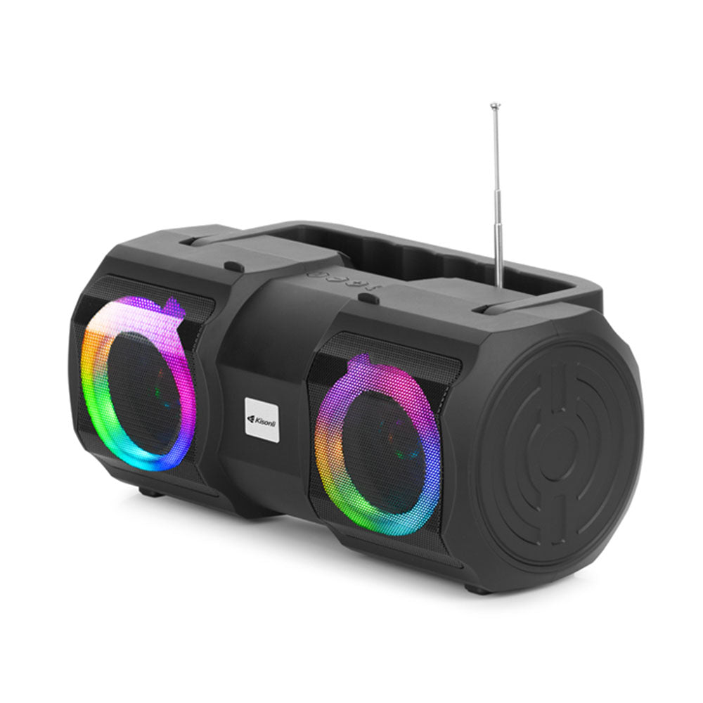 Тонколона Kisonli K1, Bluetooth, USB, SD, FM, AUX, Черен - 22262
