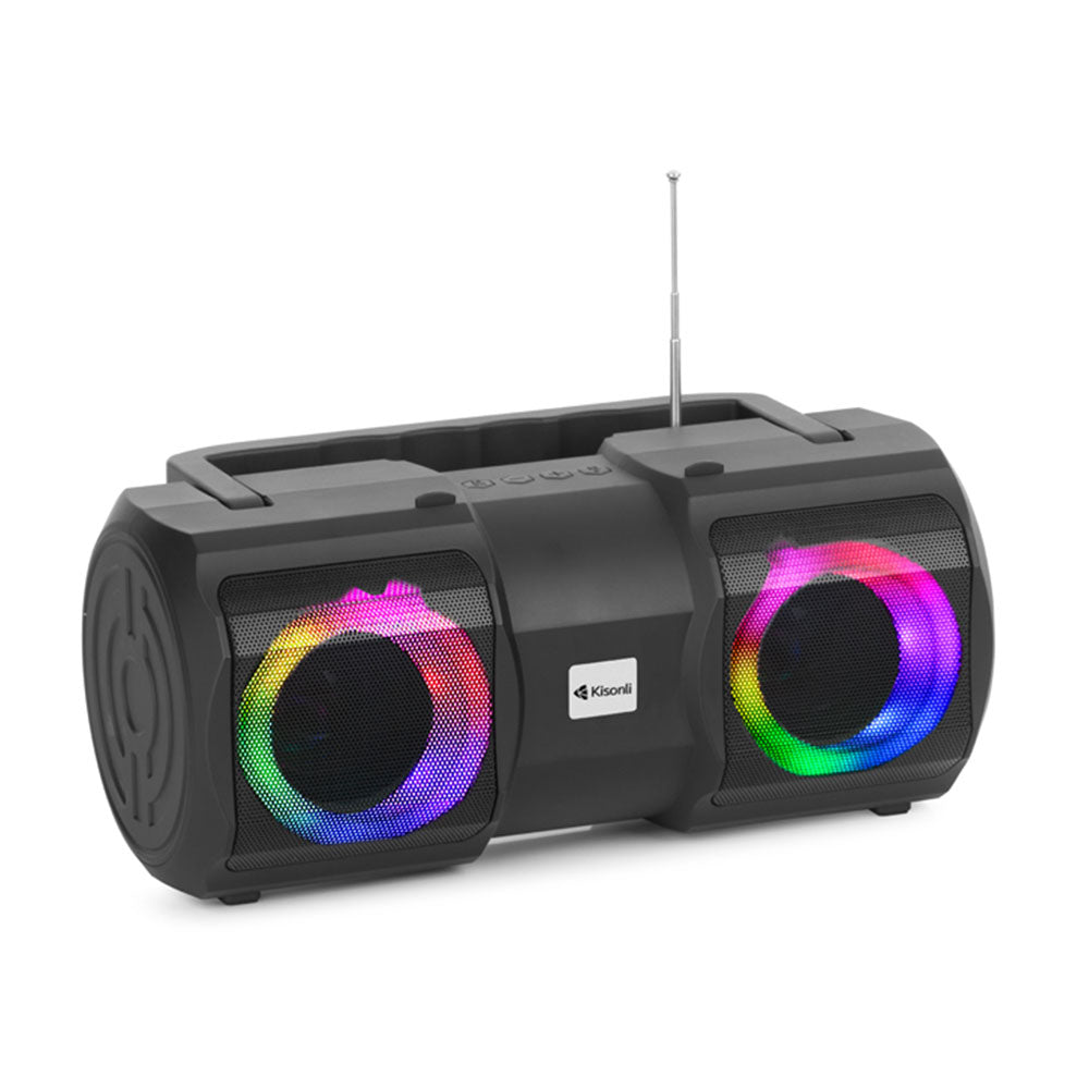 Тонколона Kisonli K1, Bluetooth, USB, SD, FM, AUX, Черен - 22262