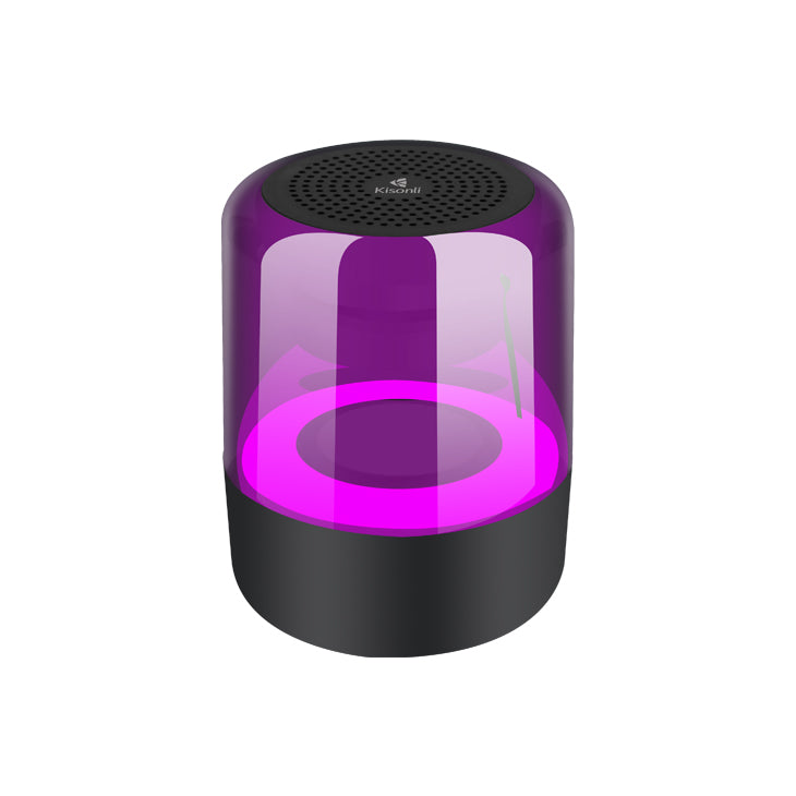 Тонколона Kisonli LP-5S, Bluetooth, USB, SD, FM, RGB, Черен - 22278