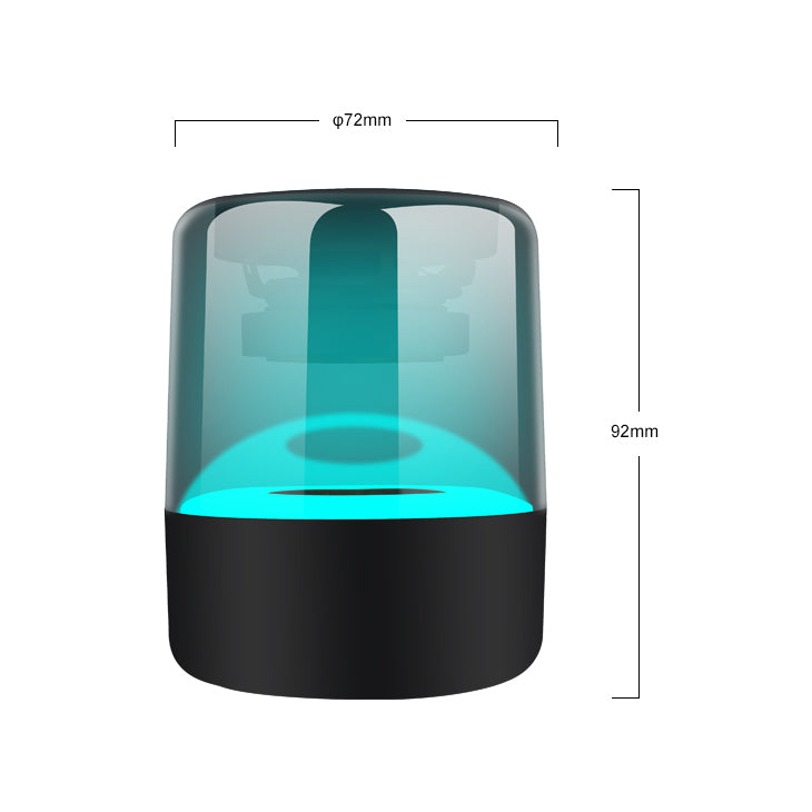 Тонколона Kisonli LP-5S, Bluetooth, USB, SD, FM, RGB, Черен - 22278