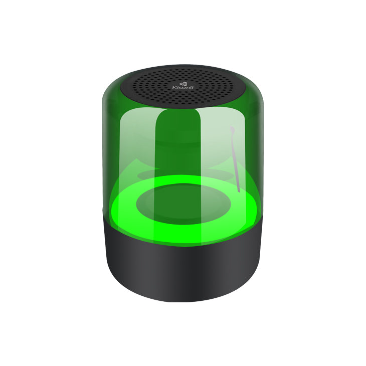Тонколона Kisonli LP-5S, Bluetooth, USB, SD, FM, RGB, Черен - 22278