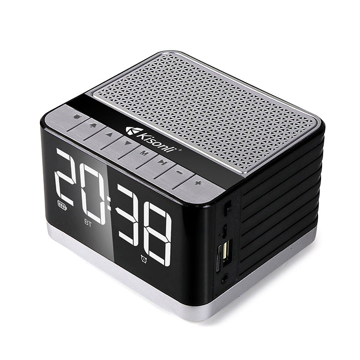 Тонколона Kisonli G8, Bluetooth, Часовник, USB, SD, FM, AUX, RGB, Различни цветове - 22281
